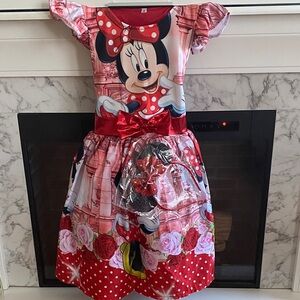 Red Minnie Mouse Dress for Kids